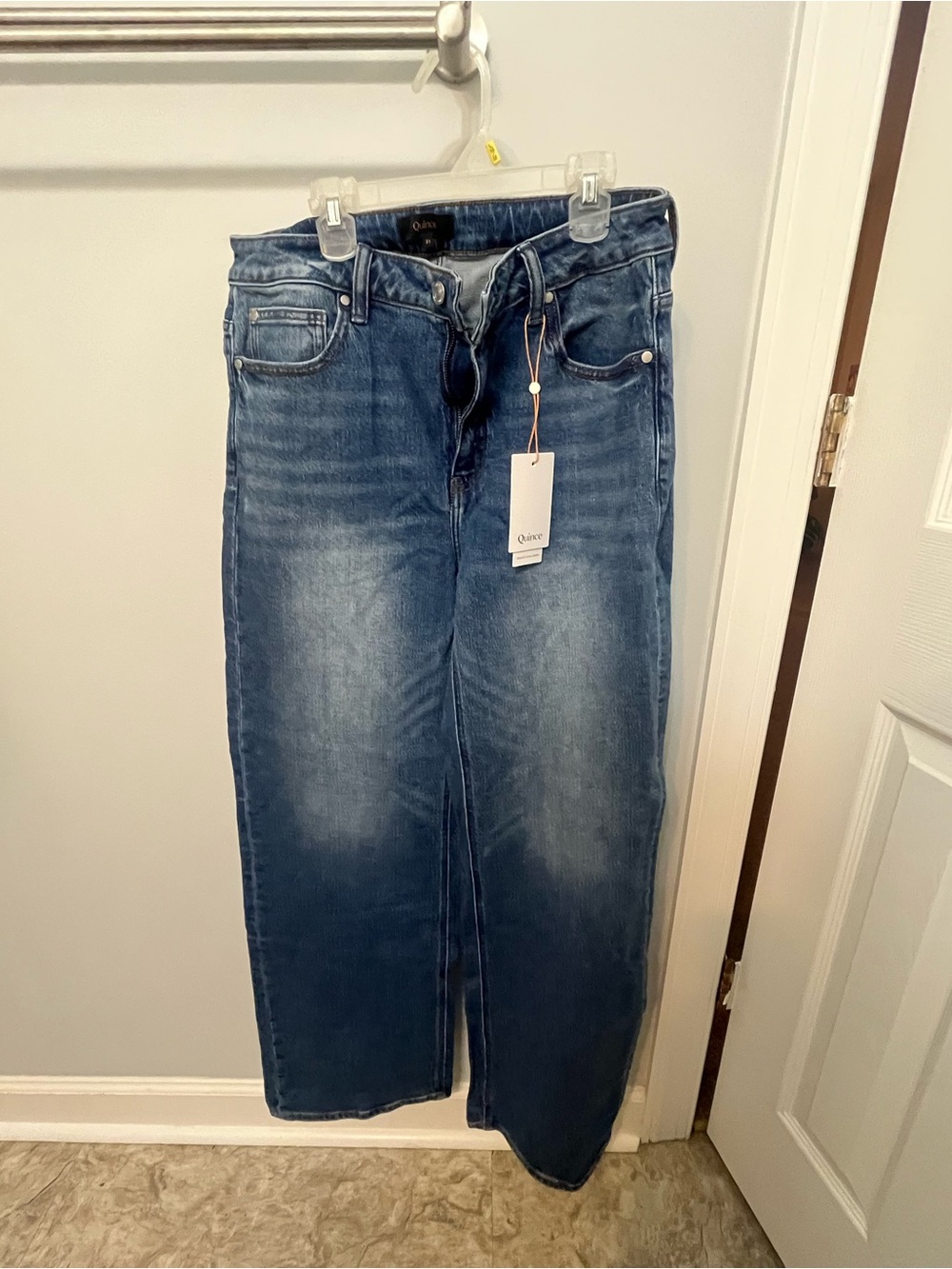 Quince Bella Stretch Wide Leg Jeans - Picture 5 of 7